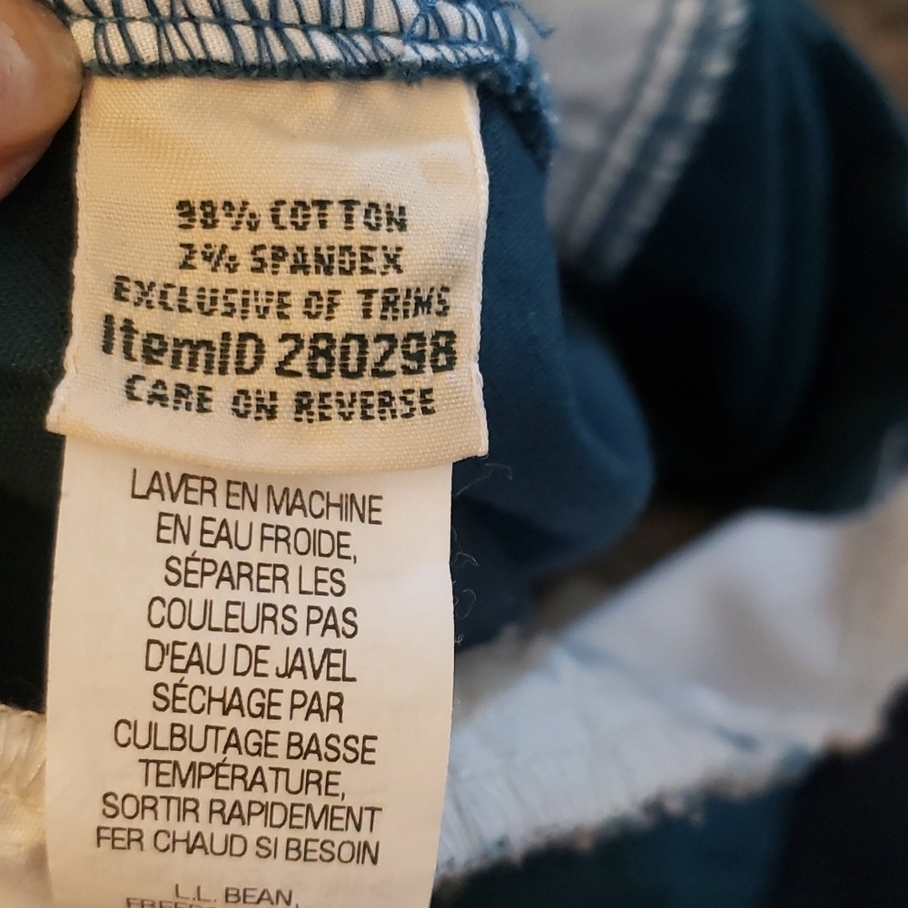 L.L. Bean Perfect Fit Evergreen Cotton Blend Mini Skirt Size 16P - Picture 4 of 7